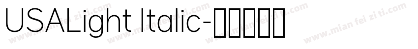 USALight Italic字体转换